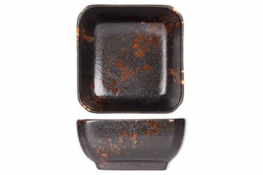 [60252240] PROOF ETNA ZWART/BRUINE VIERKANTE KOM 7,5X7,5XH4CM - 5694021