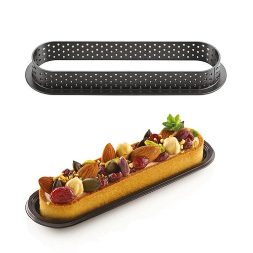 [51657438] MOULE SILIKOMART TARTE RING OBLONG 146X35MM H20MM