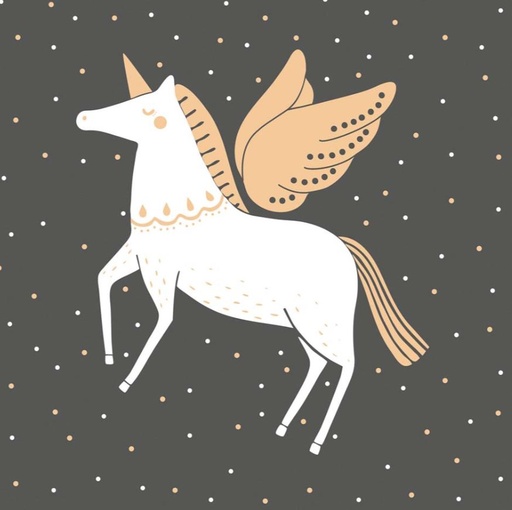 [60700809] ARTEBENE SERVIETTE 33X33CM LICORNE 20PCS