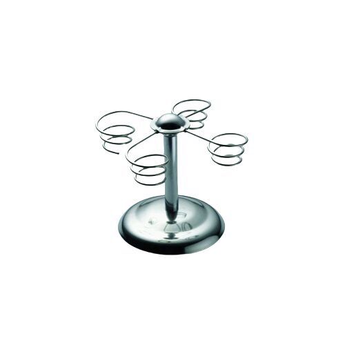 [53912008] INOX STEUN VOOR 4 HOORN MET VEER 165X140MM MODEL 324=STUK