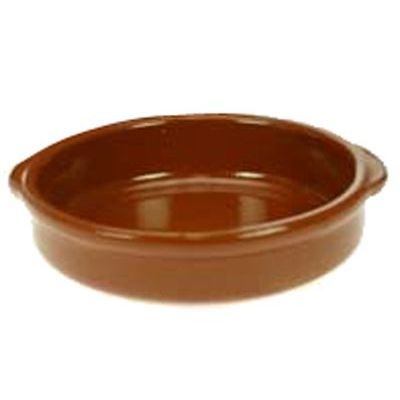[57658380] REGAS RAMEQUIN PLAT CERAMIQUE TERRA COTTA 20XH4.5CM BRUN
