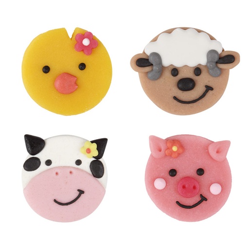 [08080222] 1024133 TÊTES D ANIMAUX PLAT 40PCES ***S/CDE***