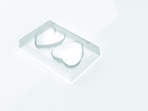 [08057685] 087017 PCB MOULES ENTREMETS COEUR POUR 60 PIÈCES 11,8X11,2 CM P 3,8CM 30PCES ***S/CDE***