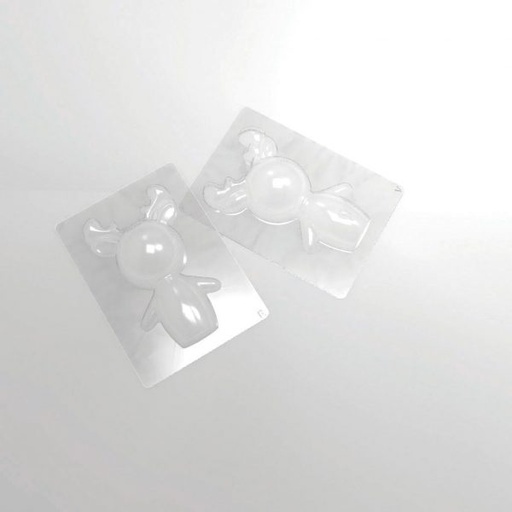 [08056433] 045563 PCB REINDEER MOLDS FOR 10 PIECES (10 DOUBLE-SIDED) 15X9 CM 20PCES ***S/CD***
