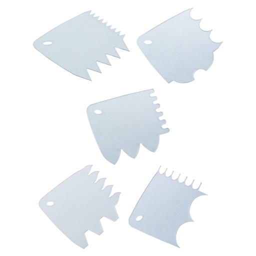 [54418799] KIT 5 DECORATION SCRAPERS FOR ICE CREAM