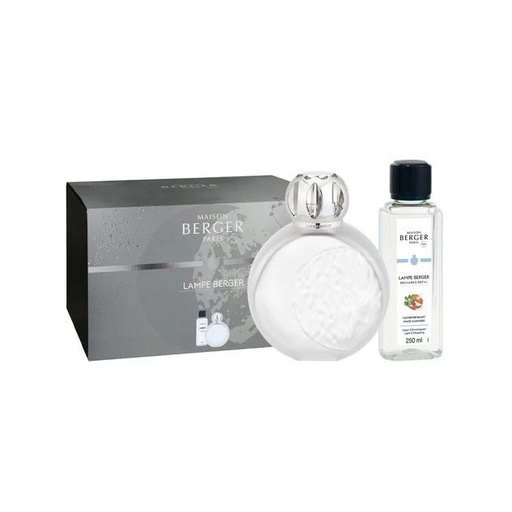 [60251380] LAMPE BERGER COFFRET ASTAL GIVRÉ+250ML WHITE CASHMERE