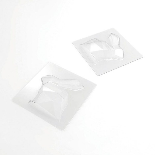 [08056398] 040153 PCB-MALLEN KONIJN FACET GESLEPEN VOOR 4 STUKS 13X15,5 CM 8 STUKS ***S/CD***