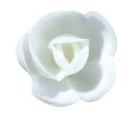 [70407047] RP01 SMALL ROSE 40MM WHITE WAFER 72PCS