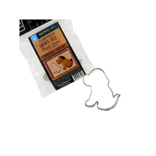 [08075656] TIN COOKIE CUTTER SITTING DOG