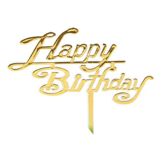 [08063117] 1024657 PLAQUE HAPPY BIRTHDAY 4CM 50 PCES ***S/CDE***