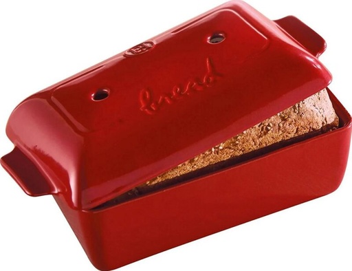 [55330026] EMILE HENRY MOULE PAIN RECT. ROUGE 23X13X12CM-2.2L