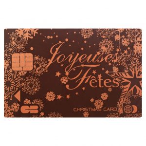 [08056620] 060218 PCB CREDIT CARDS CN JOYEUSES FÊTES 8.5X5.5 CM 40PCS ***S/CD***