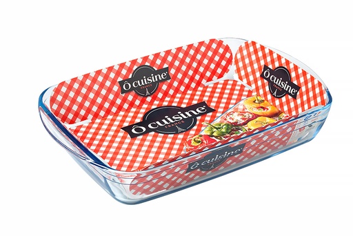[74500897] O CUISINE RECTANGULAR BOROSILICATE OVEN DISH 39X24CM 3.6L