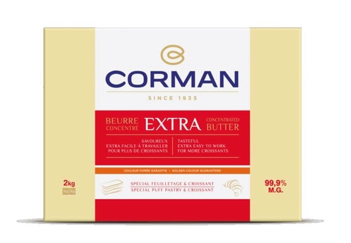 [05010134] CORMAN BOTER EXTRA 99% GECONCENTREERD BLADERDEEG EN CROISSANT 5 X 2 KG 0029968 - 29778201 = KG