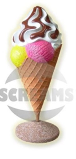 [53913027] CORNET GEANT SCANDI BOULES HT168CMTROTTOIR/PC SOCLE BETON