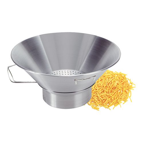 [55073332] INOX FRITES-LEKBAK MET UITNEEMBARE RECEPTACLE VOOR OLIE DIAM 40CM=STUK