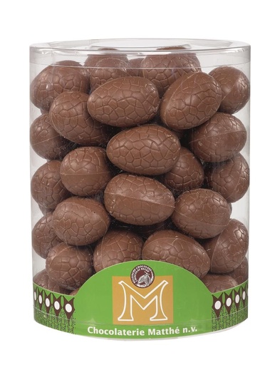 [13030357] CREUX OEUF CHOCOLAT LAIT EN TUBO 6CM 52 X 18GR