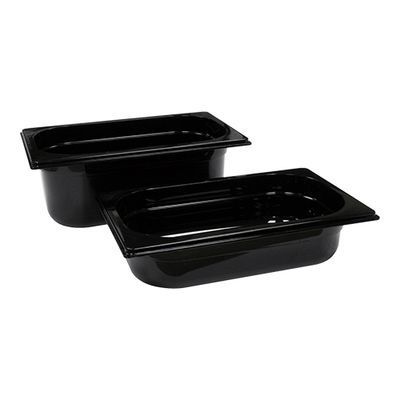 [57660313] ZWARTE POLYESTER BAK GN1/4-065-1.7L-26.5X16.2 (-100°+100°)