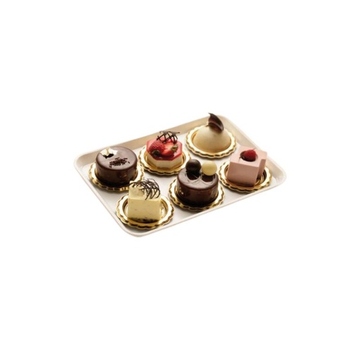 [44100408] RECHTHOEKIG EFFEN PLAAT 31,5X22,5X2CM 70 STUKKEN=DOOS