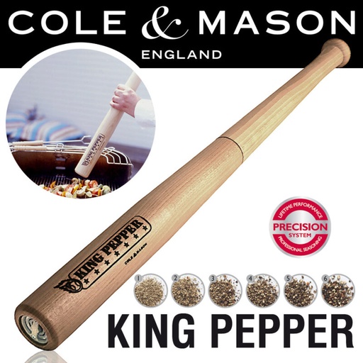 [54908308] COLE&MASON MOULIN HÊTRE 72CM POIVRE KING BATTE BASEBALL
