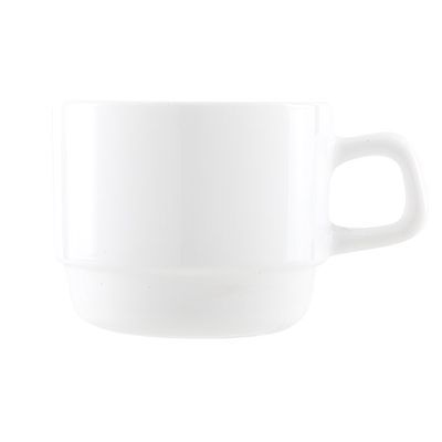 [57658022] ARCOROC WHITE STACKABLE CUP 0.25 L - 22878
