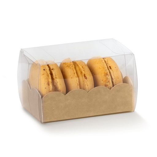 [60117360] ASTUCCIO MACARON CASE AVANA KRAFT BACKGROUND 8X5X5CM FOST+ INCLUDED