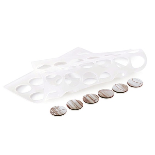 [51657406] SILIKOMART BROODVORM 297X210MM 42 STEMPELS ROND DIAM30MM=STUK