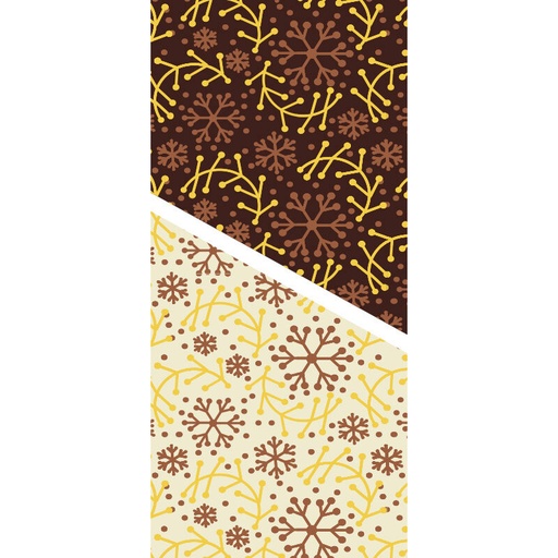 [08082210] 2046126 FEUILLE TRANSFERT FLOCON DE NEIGE ET BRINDILLE 30X40CM 30 PCES ***S/CDE***