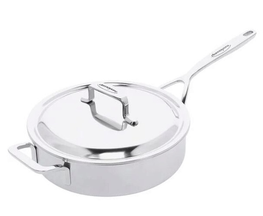 [57659736] DEMEYERE INTENSE 5 LOW SAUTE PAN WITH LID 24CM - 2.8L - 40424A+40524