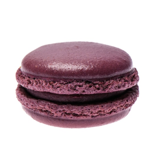 [02060145] M&A ZOETE MACARONS ZWARTE BESSEN Ø 4,5CM 70X20GR