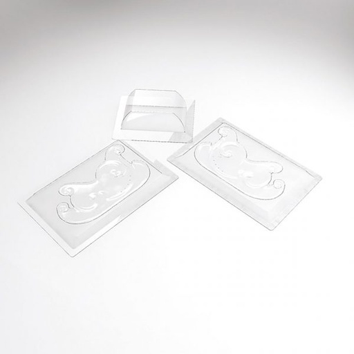 [08056210] 009842 PCB MOULES TRAINEAU POUR 2 PIÈCES 21X10,5 CM H. 13 CM 6PCES ***S/CD***