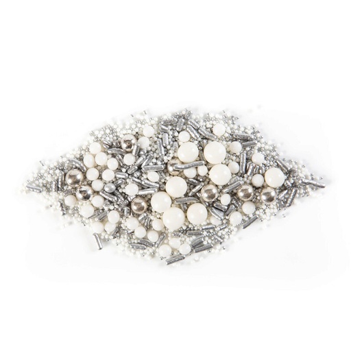 [08054495] 1061268 MIX DECORS NOEL BLANC/ARGENT EN SUCRE500GR