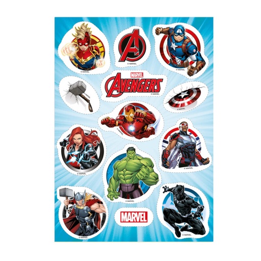 [08041917] 13 DECORS AVENGERS AZYME A DECOUPER