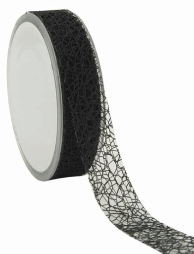 [70410132] BLACK MESH TAPE 25MM 20M