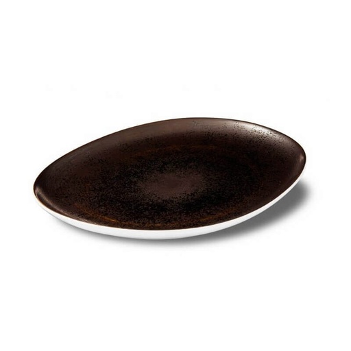 [57661119] LE COQ ESTIA ASSIETTE OVALE PORCELAINE 30X26CM