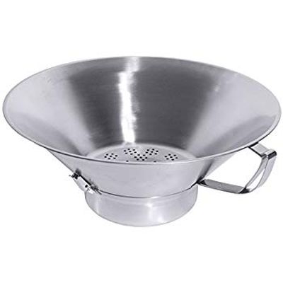 [57660817] PASSOIRE FRITES INOX 1 POIGNEE 41CM A/RAMASSE GRAISSE
