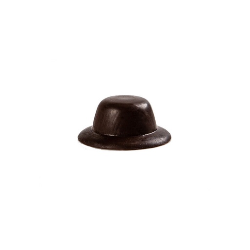 [08082196] 2015942 ZWARTE CHOCOLADE HOED 30X15MM 48 STUKS