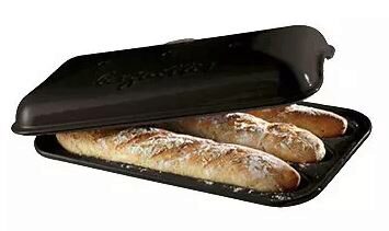 [55330017] EMILE HENRY MOULE BAGUETTE NOIRE 39.5X23CM 13.7L