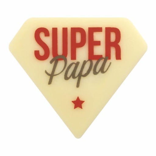 [08057193] PCB Diamonds WC Super dad 4x3.5 cm 100pces ***s/cd***
