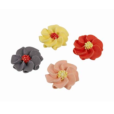 [08031031] 1051031 SUGAR FLOWERS 3CM 168PCS ***ON/ORDER***
