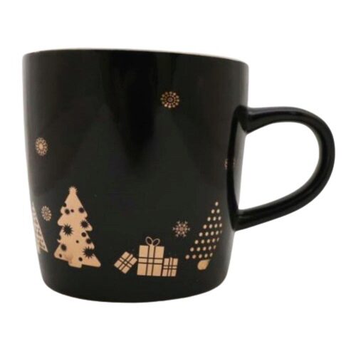 [62250594] MUG NOËL NOIR OR DIAM 9,5 X H 9,5