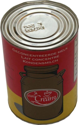 [05101050] EURO-ROOMCONCENTRAAT GEËVAPOREERDE MELK 48 X 410GR = DOOS