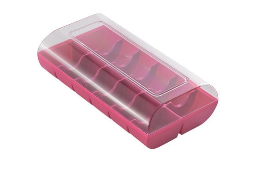 [70407629] SILIKOMART BOITE MACADO FUCHSIA POUR 12 MACARONS