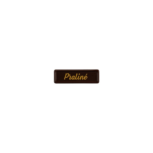 [08058393] 2002449 PLAQUETTE PRALINÉ 3,8X1,2 CM 300PCS ***S/CDE***