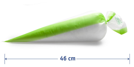 [50104705] GROENE WEGWERPTASSEN M 46 X 26CM BIOBASED 100 STUKS