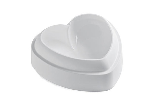 [51657193] SILIKOMART AMORE MOLD 142 X 137MM H 50MMVOL 600ML TORTAFLEX