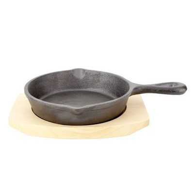 [57658221] C&T PLAT A GRATIN FONTE 1 POIGNEE 13.5CM S/PLANCHEBOIS