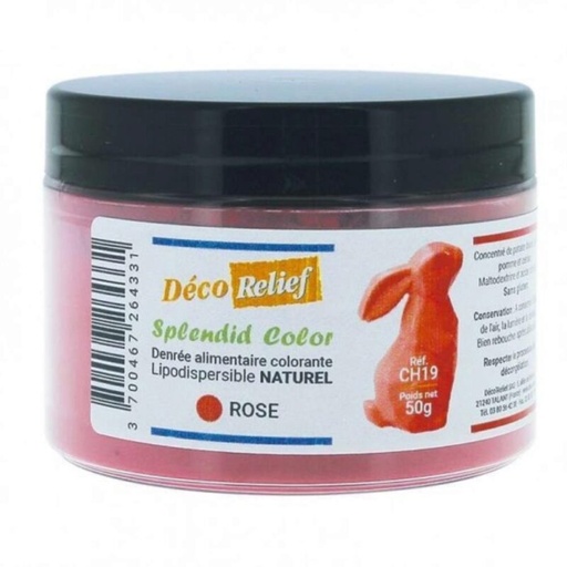 [70406968] ROZE NATUURLIJK POEDER KLEURSTOFLIPODISPERSIBLE 50GR = POT