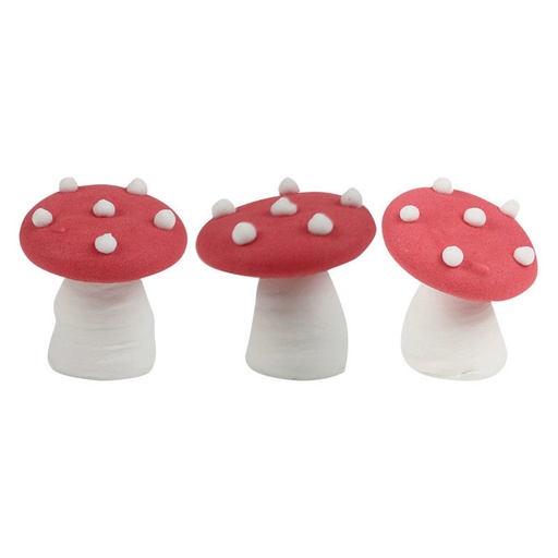 [08030310] 1014407 RODE CHAMPIGNONS 3 CM 42 STUKS ***S/CDE***