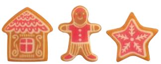 [08056645] PCB Gingerbread WC 3 ontwerpt 150pces ***s/cd***